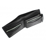 Чоловіче портмоне з натуральної шкіри Visconti HT-9 Sloan black - Фото №4