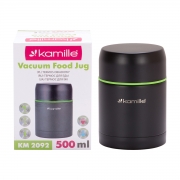 Термос харчовий 500 мл із нержавіючої сталі Kamille 2092 - Фото №3