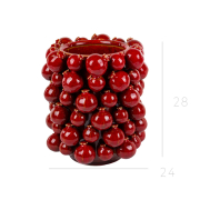 Ваза керамічна 20х20х26 см Гранати Lefard 626-008 - Фото №3