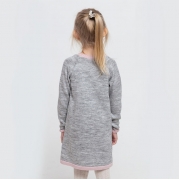 Плаття-туніка для дівчинки Прованс Серце сіре 13928 - Фото №4