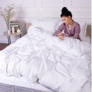 Постільна білизна 30-0001 White сатин-страйп MirSon - Фото №3