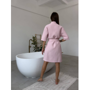 Халат кімоно жіночий вафельний Cosy 112 рожевий - Фото №4