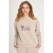 Піжама жіноча Tail Wag Club джемпер і штани Ellen LPT 1880/15/01 кремовий - Фото №4