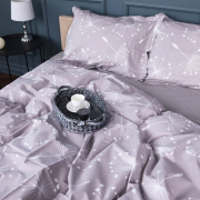 Постільна білизна 00-3 Grey Dandelions поплін MirSon - Фото №3