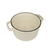 Чавунна каструля 20см 2.3л Tierra cream 830041 NOIS - Фото №4