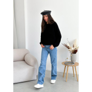 Джемпер в'язаний Cotton Art Knit чорний - Фото №3