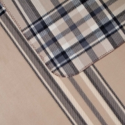 Плед флісовий Полар Home line клітина бежево-чорний - Фото №3