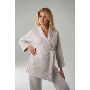 Костюм домашній жіночий капітоній German Volf 25023 кавовий меланж - Фото №4