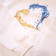 Худі утеплене оверсайз Love UK Emily унісекс біле - Фото №3