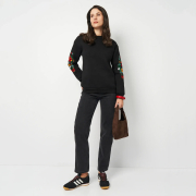 Світшот жіночий Магнолія Lesia чорний - Фото №4