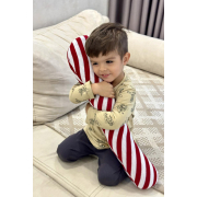 Подушка в'язана декоративна Тростина 60см Прованс - Фото №5