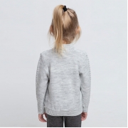 Кофта на блискавці для дівчинки Прованс Софі сіра 13285 - Фото №4