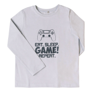 Піжама для хлопчика КП305 лонгслів і штани Бембі XM0-сірий - Фото №3