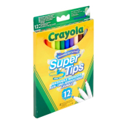 Набір фломастерів Crayola Supertips (washable) 12 шт 7509 - Фото №4