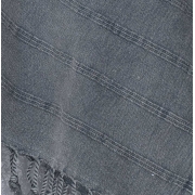 Рушник для сауни та пляжу Stone Stripe Arya чорний - Фото №3