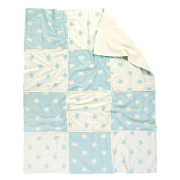 Плед микроплюш Star Patchwork throw Barine mint ментоловый - Фото №3