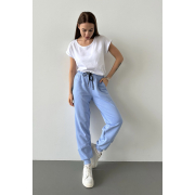 Штани жіночі спортивні з кокеткою 24054 German Volf блакитний - Фото №5