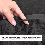 Рушник махровий Ideia 600 темно-сіре - Фото №4