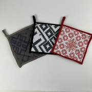 Прихватка кухонна Код Незламної Нації SoundSleep чорний з білим - Фото №6