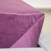 Простирадло велюрове на гумці Velour ТЕП бордове - Фото №4