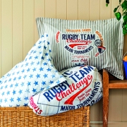 Постельное белье ранфорс Karaca Challenge mavi голубое - Фото №4