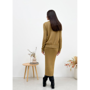 Спідниця в'язана Jolie Art Knit кемел - Фото №3