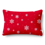 Постільна білизна Snowflakes Cranberry CS7 фланель Cosas простирадло на гумці - Фото №5