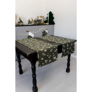 Доріжка новорічна Шапочки на зеленому Прованс - Фото №3