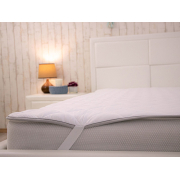 Наматрацник антиалергенний Grey White Руно з гумками по кутах - Фото №4