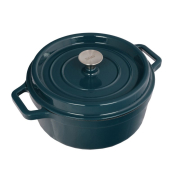 Чавунна каструля 20 см 2.3л Tierra бірюзова 830058 NOIS - Фото №3