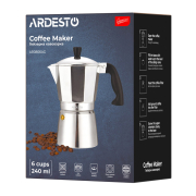 Кавоварка гейзерна 240 мл Gemini Cremona Ardesto AR0806AG - Фото №7