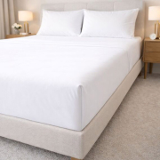 Простынь отельная перкаль Ideia белая - Фото №3