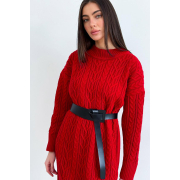 Ремінь жіночий шкіряний Art Knit чорний - Фото №3