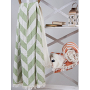 Плед-накидка Barine Fishbone throw Green eyes зелений - Фото №5