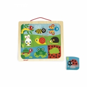 Пазл магнитный Janod Сад 9 эл J08182 - Фото №3