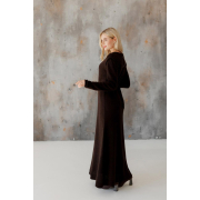 Сукня в'язана Ніколь максі Art Knit шоколадний - Фото №7