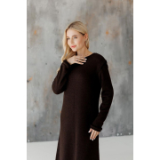 Сукня в'язана Ніколь максі Art Knit шоколадний - Фото №5