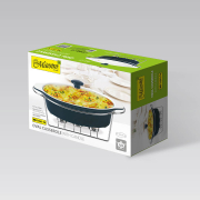 Марміт овальний 32.5см чорний Maestro MR11361-74 - Фото №4