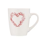 Чашка керамічна 320 мл Heart Ardesto AR3467W біла - Фото №6