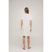Сукня коротка Linen SoundSleep біла - Фото №11