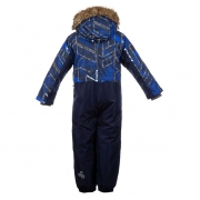Зимовий термокомбінезон для хлопчиків BRUCE Huppa 36330030 синій принт - Фото №4