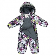 Дитячий зимовий термокомбінезон ORION Huppa 36300030 чорний з принтом - Фото №5