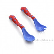 Набір дитячий вилка з ложкою Nuby 5256 - Фото №7