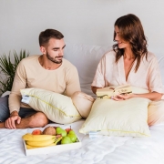 Шовкова висока подушка 1258 Carmela Natural Silk Kapok MirSon - Фото №6