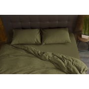 Комплект постільної білизни SoundSleep Stonewash Adriatic Оливковий - Фото №3