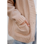 Кардиган Casual Art Knit бежевий - Фото №7