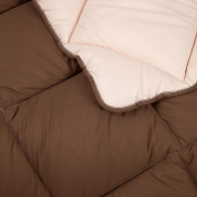 Ковдра зимова антиалергенна Alaska microfiber ТЕП коричневий комбінований - Фото №5