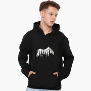 Худи мужской Bear MobiPrint 9225-1988 черный - Фото №3