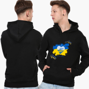 Худі чоловічий Peace For Ukraine MobiPrint 9225-3698 чорний - Фото №4