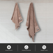 Набір із 2 махрових рушників Altea Sonex дюна - Фото №3